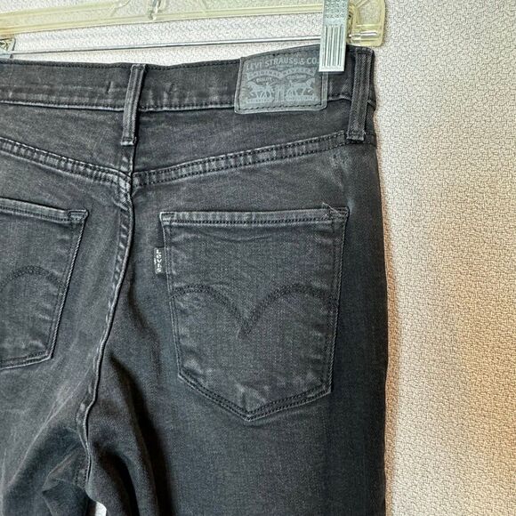 Levi's 311 Shaping Skinny Jeans Women's 27 Black 5-Pocket Charcoal Wash - Picture 8 of 9